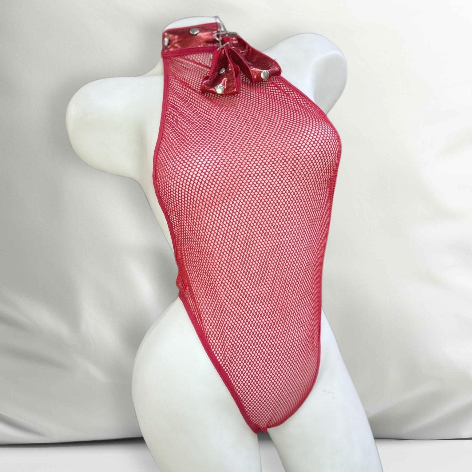 OBSİDİAN | Premium Kırmızı Transparan File Fantazi Body - MADAME KURNİA