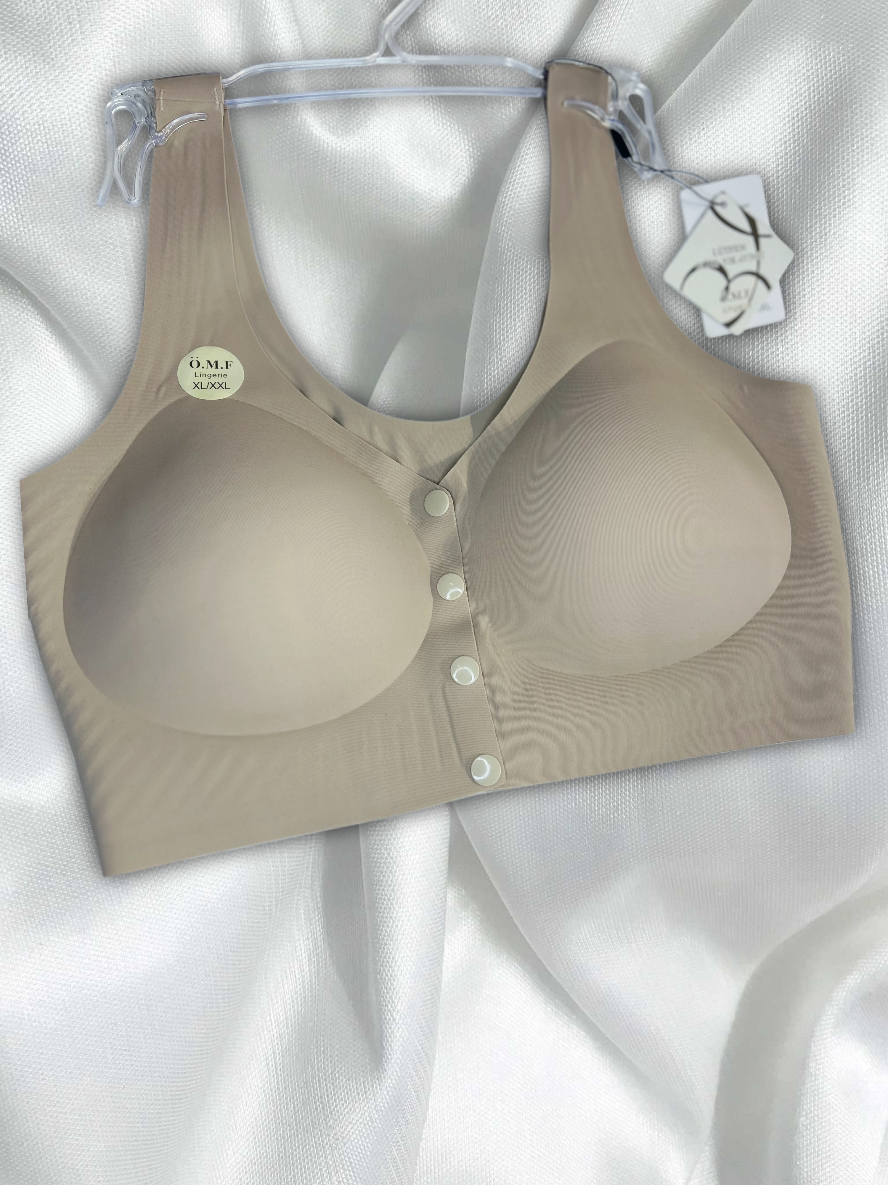Céleste | Lazer Kesim Dikişsiz Ön Çıtçıtlı Toparlayıcı Balensiz Sütyen