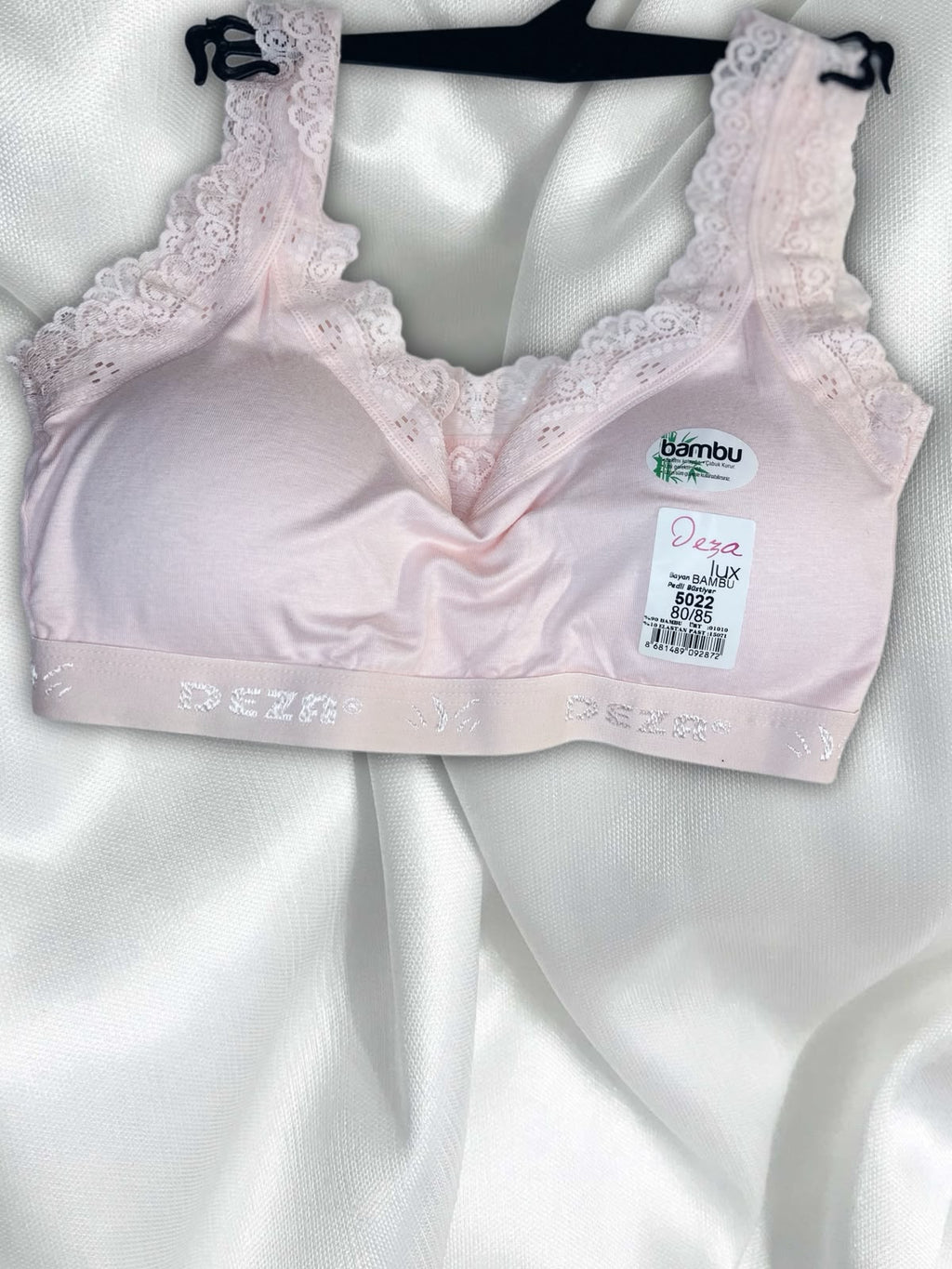 Bambu Fitilli Dantel Detaylı Balensiz Bralet Sütyen