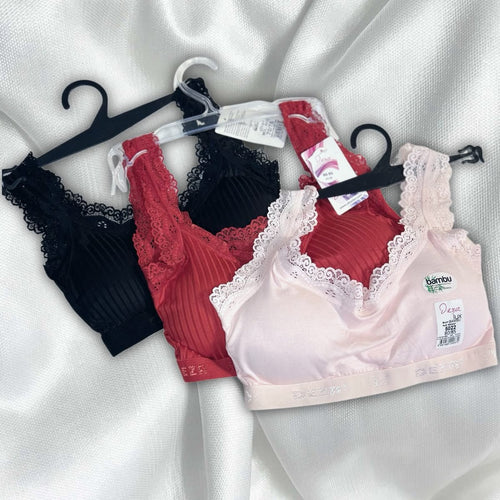 Bambu Fitilli Dantel Detaylı Balensiz Bralet Sütyen - MADAME KURNİA